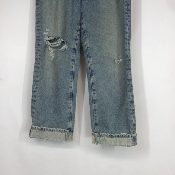 AG-ED ADRIANO GOLDSCHMIED - WOMEN'S 25 -BLUE DENIM 100% COTTON CUFFED HEM PANTS - Picture 3 of 10